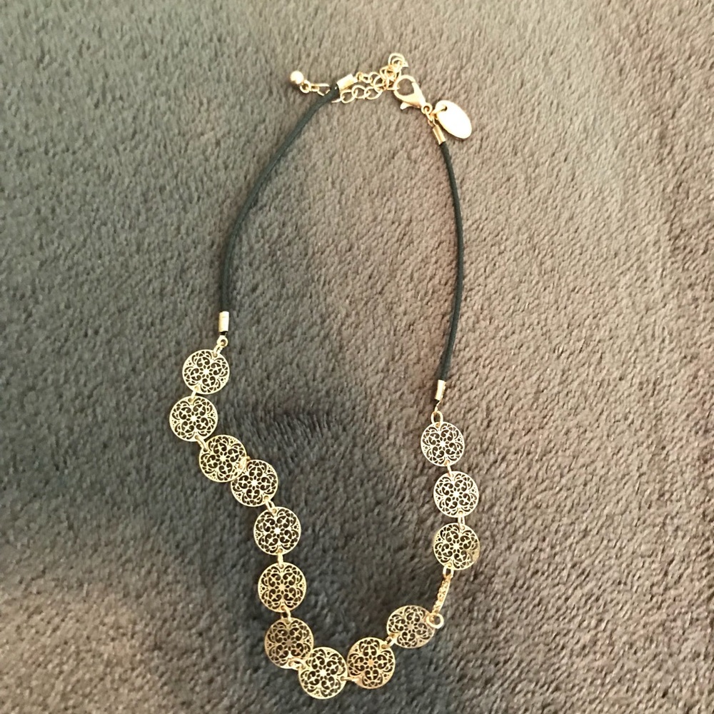 Black and gold choker